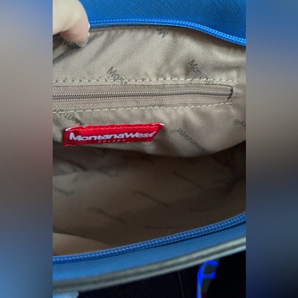 New Montana West Cobalt blue purse and wallet - Picture 3 of 5